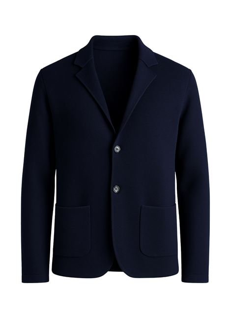 Giacca in Maglia Uomo Cavalieri Milano Blu Navy in Lana Pregiata Cavalieri Milano | Maglieria | 87424866